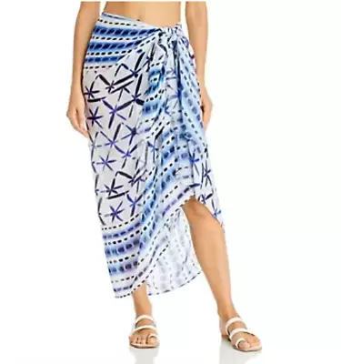 Echo Shibori Pareo Swim Cover-Up Blue One Size 00927 • $40.49