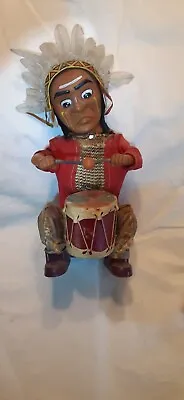 Rare 1960s Alps Indian Joe Chief Native American Battery Operated Drummer Japan • $50