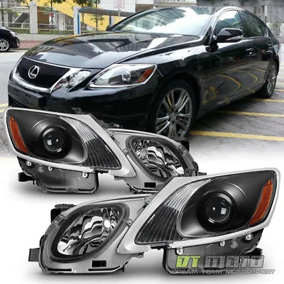 For HID/AFS 2006-2011 Lexus GS300 GS350 GS450h GS460 Headlights Projector Black • $438.99