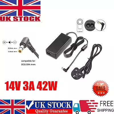 £11.99 • Buy For Samsung Monitor TV LED LCD 14V 3A 42W AC Adapter Charger Power Supply Cord