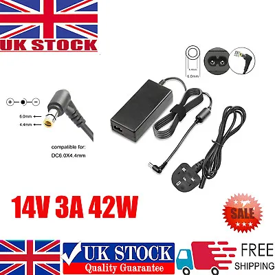 For Samsung Monitor TV LED LCD 14V 3A 42W AC Adapter Charger Power Supply Cord • £11.99