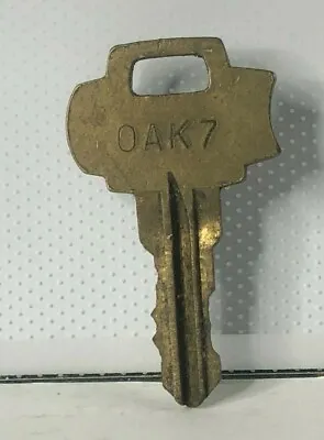 Vintage Vending Machine Brass Key Marked Oak 7  • $14.49