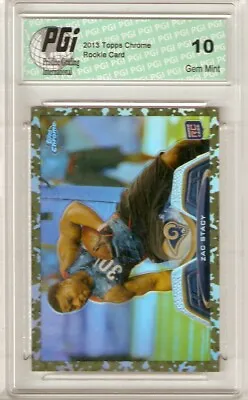 $79.95 • Buy Zac Stacy 2013 Topps Chrome Camo REFRACTOR Only 499 Made Rookie Card PGI 10