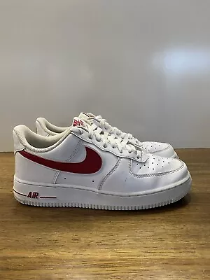 $49 • Buy Nike Air Force 1 Low, White, Red Tick. Size 8.
