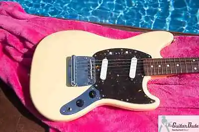 Fender Classic 70's Mustang - Vintage White - Made In Japan - W Pro Set Up! • $1350