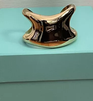 $20000 Tiffany & Co Elsa Peretti Medium Open Side Cuff 18K Gold - Stunning Rare • $18000