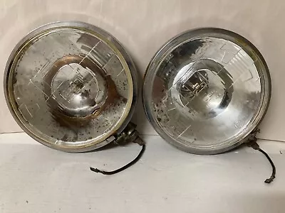 A Pair Vintage CIBIE IODE 45 Bottom Mount Driving Lights (with Wiring) HR E2 204 • $560