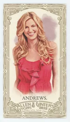 Erin Andrews 2012 Topps Allen & Ginter Mini Gold Border #75 • $5.50