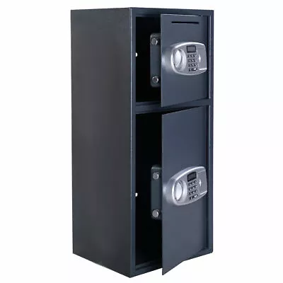 Costway Double Door Digital Safe Depository Drop Box Safes Cash Office Security • $169.99