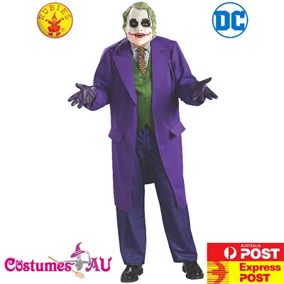 Mens Deluxe The Joker Costume Adult Licensed Batman Dark Knight Halloween Outfit • $94.99