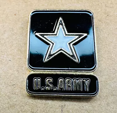 U.S. Army Star Lapel Hat Pin Black Gold L • $2.99