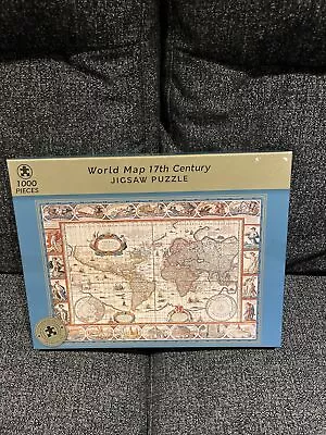 World Map Jigsaw Puzzle 17th Century 1000 Piece Marks And Spencer • £4