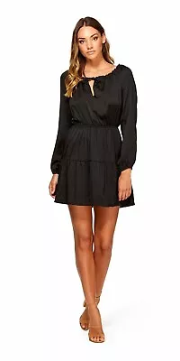 Kookai Sherwood Black Long Sleeve Dress - Size 34 / 6 - VGUC RRP $160 • $20