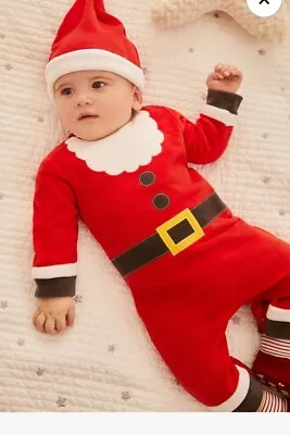 Next Baby’s Christmas Outfit / Santa Suit & Hat - Age 18-24 Months - All In One  • £9.99