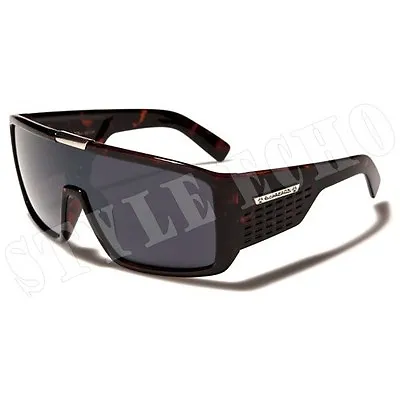 Biohazard Goggle Style Tortoise Mens Designer Sunglasses Metal Detail On Center • $13.57