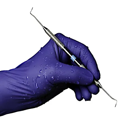 100 4m Indigo ELECTRA BLUE Nitrile Medical Exam Gloves Lat Powder Free S M L XL • $11.95