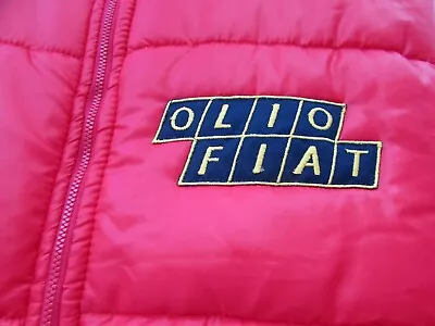 Rallying 1980s Olio Fiat Gilet/Bodywarmer Red Ferrari/Lancia Size XL/UK 46 • £69