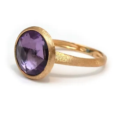 New Marco Bicego Jaipur Color Medium 18K Gold & Amethyst Stackable Ring 7.25 • $1000