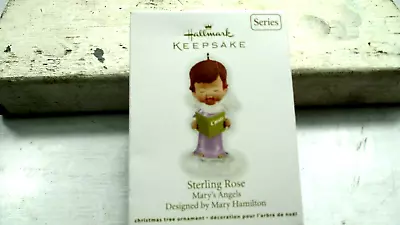 Hallmark Keepsake Ornament Sterling Rose Mary's Angels201225th In Series • $5