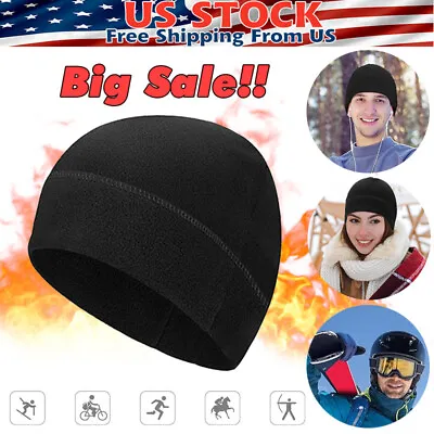 Winter Warm Cap Windproof Fleece Hat Skull Cap Running Beanie Hat For Men Women • $3.99