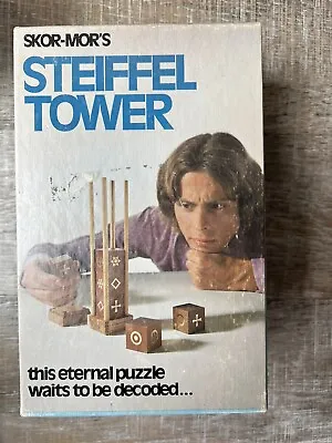 £26.76 • Buy SKOR-MOR's. Steiffel Tower. Wood Puzzle. This Eternal Puzzle Waits To Be Decoded