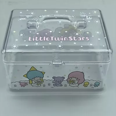 Vintage Sanrio Little Twin Stars 1976 Acrylic Clear Case Mini Beauty Box Storage • $94.99