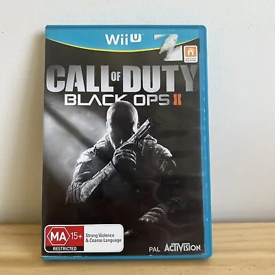 Call Of Duty Black Ops II 2 Nintendo Wii U Game 🎮 PAL VGC Free Postage • $15.17