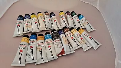 19 Tubes Of Daler Rowney Classic Georgian Oil Paints 38ml Tubes 99p • £1.20