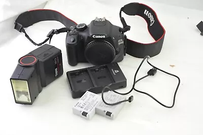 Canon EOS 550D 18MP DSLR Camera - Body Triggers / Shutter Count 7534 • £122.26
