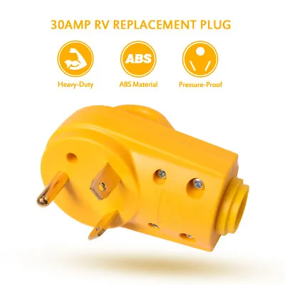 $12.50 • Buy 125V 30Amp RV Replacement Male Plug NEMA TT-30P Connector Power Adapter Universa