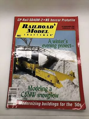 Railroad Model Craftsman Magazine 1998 December Model C&NW Snowplow Modernizing • $15.01