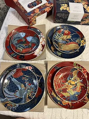New Williams Sonoma Lunar New Year Salad & Appetiz. Plates Set4-8pieces Mixed • $285