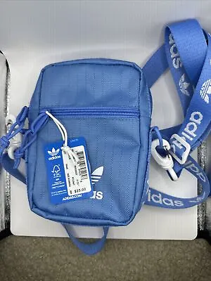 Adidas Originals Unisex Festival Crossbody Bag Real Blue/White One Size NEW! • $25