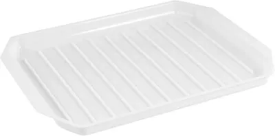 Microwave Bacon & Meat Heating Plate Rack Ribbed To Drain Fat Dishwasher Safe • £3.56