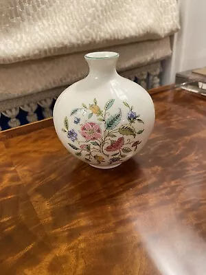 VTG Minton Haddon Hall Bone China England Floral Round Vase 4.5  • $25
