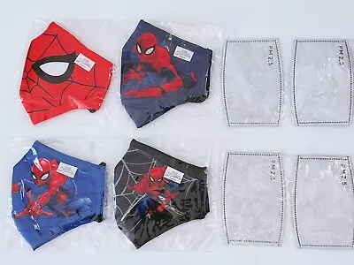 Boys Kids Children Spiderman Nose Support Reusable Face Mask Cover 3-8 Years • $11.50