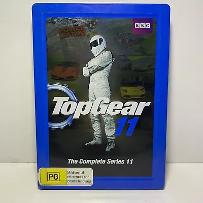 Top Gear : Complete Series 11 - DVD Region 4 Steel Case - Jeremy Clarkson - VGC • $10.19