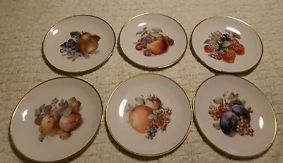 $28 • Buy Set Of Six Eschenbach Bavaria Baronet China 7 3/4  Gold Trimmed Fruit Plates