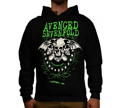 AVENGED SEVENFOLD G HOODIES BLACK MEN's SIZES • $27.99