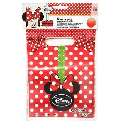 Pack Of 6 Disney Minnie Mouse Fashion Party Bags • £2.99