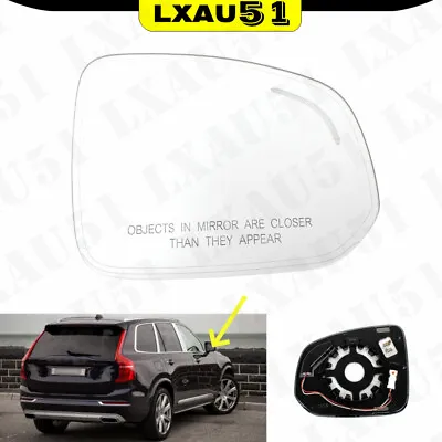 Blind Spot Heated Mirror Glass For Volvo XC90 2016-2022 Right Passenger Side • $30.95