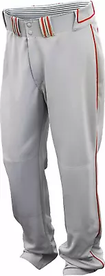 Easton Mens Softball / Baseball Walk-Off Piped Pants Grey / RED - XL 38 -41  • $17.95