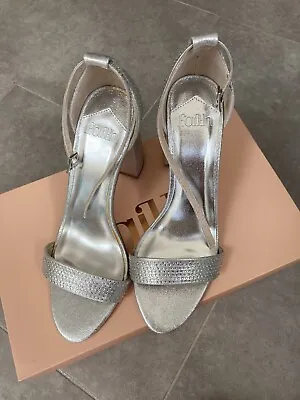 Faith Silver Diamanté Sandals - New In Box • £25