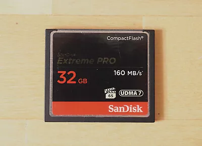 Sandisk Extreme Pro 32GB Compact Flash Card CF 160MB/s UDMA7. • $49