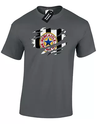 Retro Football Kit 6 Mens T Shirt Newcastle Classic Retro 90's Utd Fan Top New • £7.99