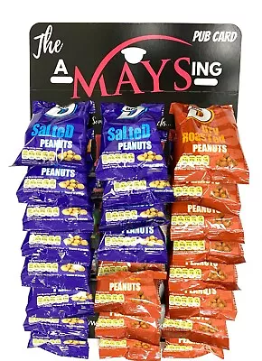 Big D Nuts - Mixed AMaysing Pub Card Of 12 X 50g: 12 X Salted + 12 X Dry Roasted • £19.94