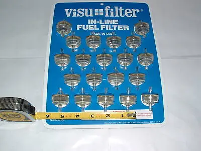 1ea New Sold Each Small Hose 3/16  Inline Fuel Filter Visu-filter 15-1920 357q • $7.59