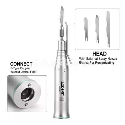 Dental Micro Saw Surgical Handpiece 4:1 Reduction Reciprocating Bone Cut 3XBlade • $163.30