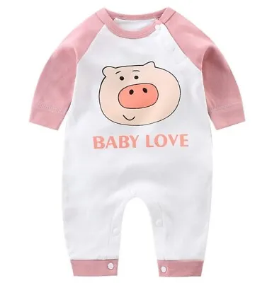 £10.99 • Buy 100% Cotton  Baby Sleepsuits Long Sleeve And Footless 0 To 3 M Pack Of 3 NEW!