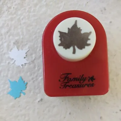 Family Treasures Small Maple Leaf Scrapbooking Paper Craft Punch .5  • $5.99